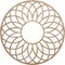 Ekena Millwork Cannes Wood Fretwork Pierced Ceiling Medallion, Red Oak, 18"OD x 6 1/8"ID x 3/8"T CMWP18X18X0375CNRO - alternate 1